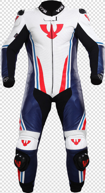 Bílá modrá červená   Motorbike Leathers Red And Blue  HD Png DownloadTransparent PNG