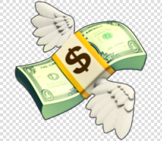  emoji  green  money  iphone   Flying Money Emoji Transparent  HD Png DownloadTransparent PNG