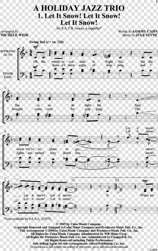 Product Thumbnail   Let It Snow Sheet Music Pdf  HD Png DownloadTransparent PNG