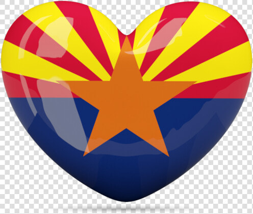 Download Flag Icon Of Arizona   Arizona Flag Heart  HD Png DownloadTransparent PNG