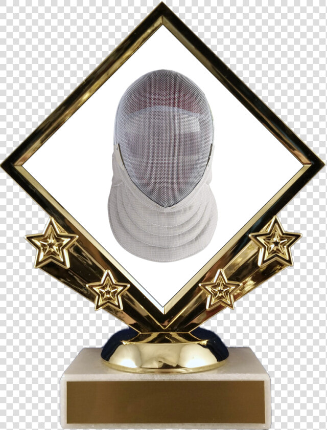 Fencing Logo Diamond Trophy Trophy Schoppy S Since   Corn Dog Trophy  HD Png DownloadTransparent PNG