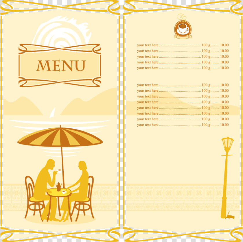 Clip Art Cartoon Menu   Background Transparent Background Menu Design Png  Png DownloadTransparent PNG