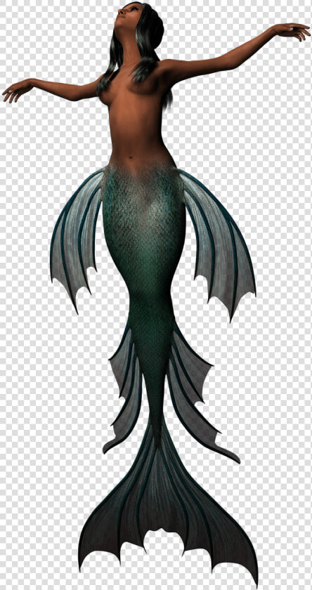 Sirena Con Cola Verde Oscuro   Mermaid Png  Transparent PngTransparent PNG