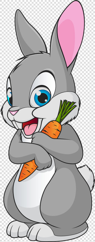 Rabbit Cute Bunny Cartoon Transparent Clip Art Image   Bunny Cartoon Png  Png DownloadTransparent PNG