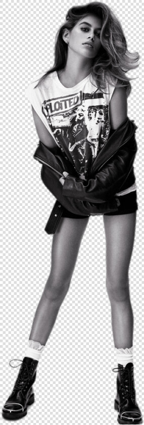 Kaia Gerber Rock N Roll   Kaia Gerber And Black Model  HD Png DownloadTransparent PNG