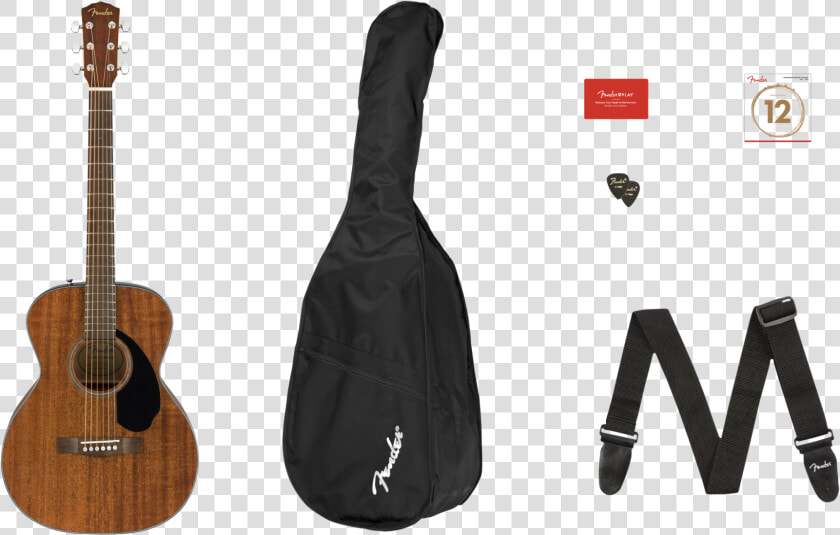 Fender Cc 60s Concert Acoustic Guitar Pack  HD Png DownloadTransparent PNG