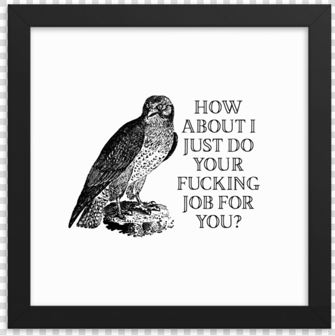 Your Job Framed Poster Srcset Data   Hawk  HD Png DownloadTransparent PNG