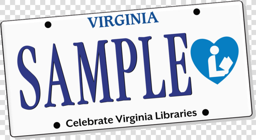 Virginia Library License Plate   Virginia License Plate  HD Png DownloadTransparent PNG