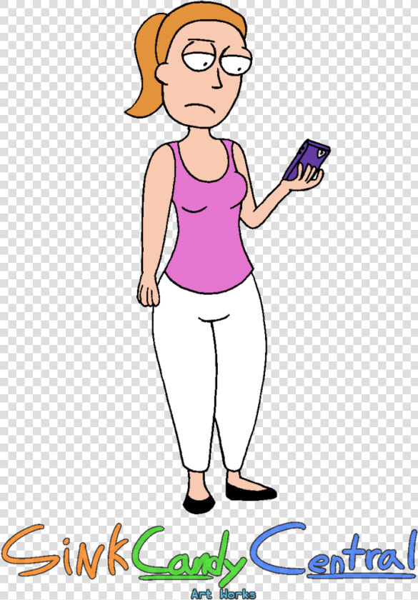 Rick And Morty Clipart Buff   Rick And Morty Summer Texting  HD Png DownloadTransparent PNG