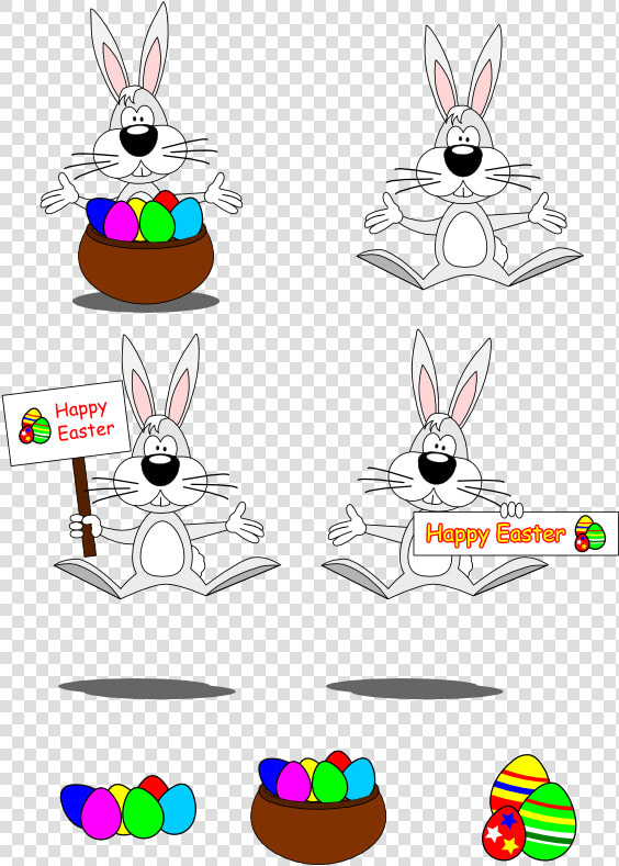 Free Vector Cartoon Style Easter Bunny   Easter Bunny  HD Png DownloadTransparent PNG