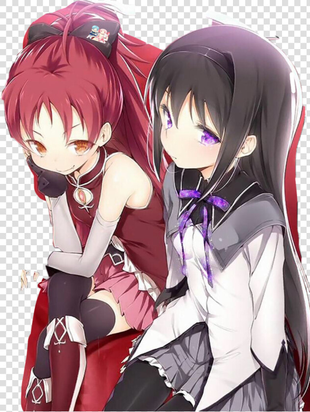  sticker  madokamagica Homura   Chica Magica Anime Ropa  HD Png DownloadTransparent PNG