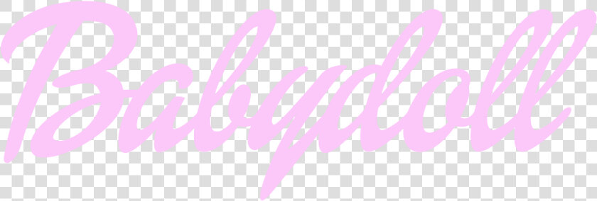  babydoll  baby  doll  pink  writing  cursive  daddy   Babydoll In Cursive  HD Png DownloadTransparent PNG