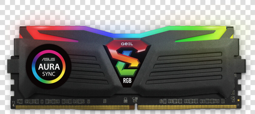 32gb Geil Super Luce Rgb Sync Series Ddr4 Pc4 24000   Ram 16gb Geil Super Luce Rgb Ddr4 2400mhz  HD Png DownloadTransparent PNG