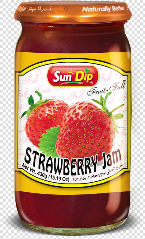 Sundip Strawberry Jam   Sun Dip Fruit Full Strawberry Jam  HD Png DownloadTransparent PNG