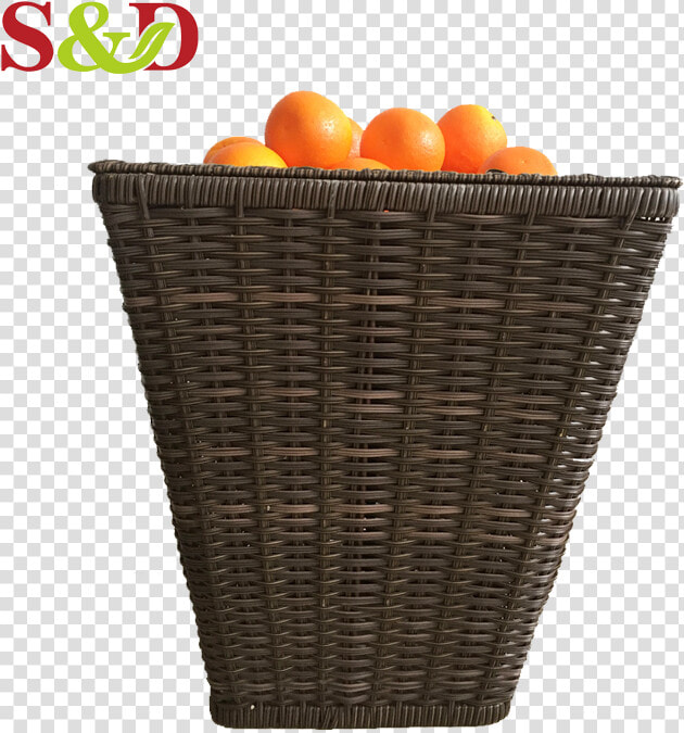 Plastic Rattan Hand Woven Vegetable Storage Fruit Shop   Tangerine  HD Png DownloadTransparent PNG