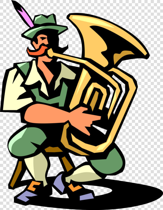 Vector Illustration Of Oom pah Oompah Or Umpapa Tuba   Illustration  HD Png DownloadTransparent PNG
