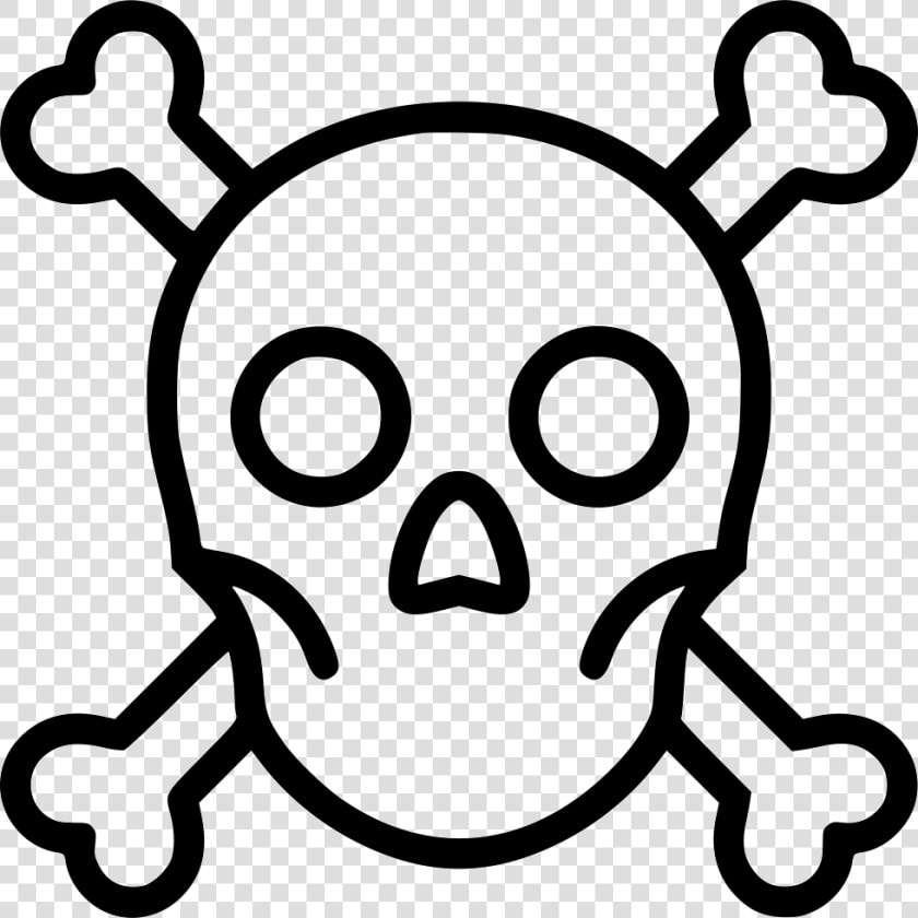 Skull Crossbones Anatomy Warning Poison   Draw A Skull And Crossbones  HD Png DownloadTransparent PNG