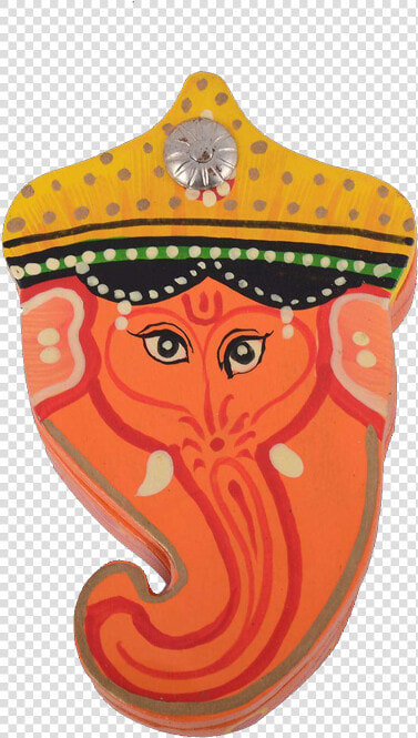 Orange Ganesh Face Coin Holder Title Orange Ganesh   Illustration  HD Png DownloadTransparent PNG