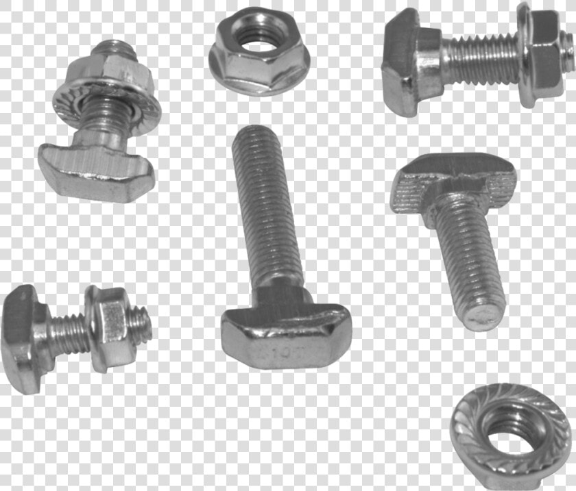 Screw For Aluminium Profile   Png Download   T Bolt And Nut  Transparent PngTransparent PNG