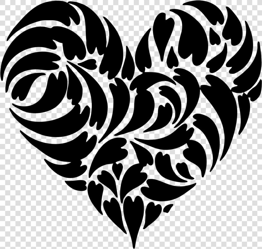 Abstract Distorted Heart Fractal   Red Heart With Music Notes  HD Png DownloadTransparent PNG