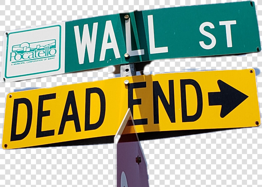  sign  wallstreet  deadend   Sign  HD Png DownloadTransparent PNG