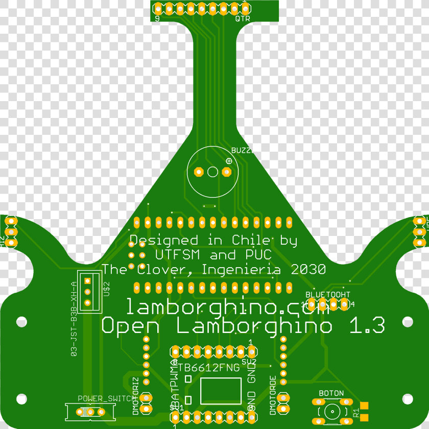 Open Lamborghino Verde   Png Download   Pcb De Robot Velocista  Transparent PngTransparent PNG