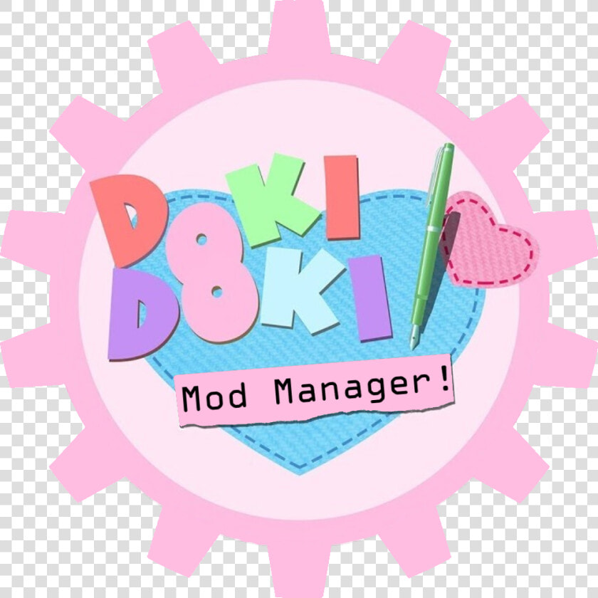 Doki Doki Mod Manager Logo   Doki Doki Literature Club Logo Font  HD Png DownloadTransparent PNG