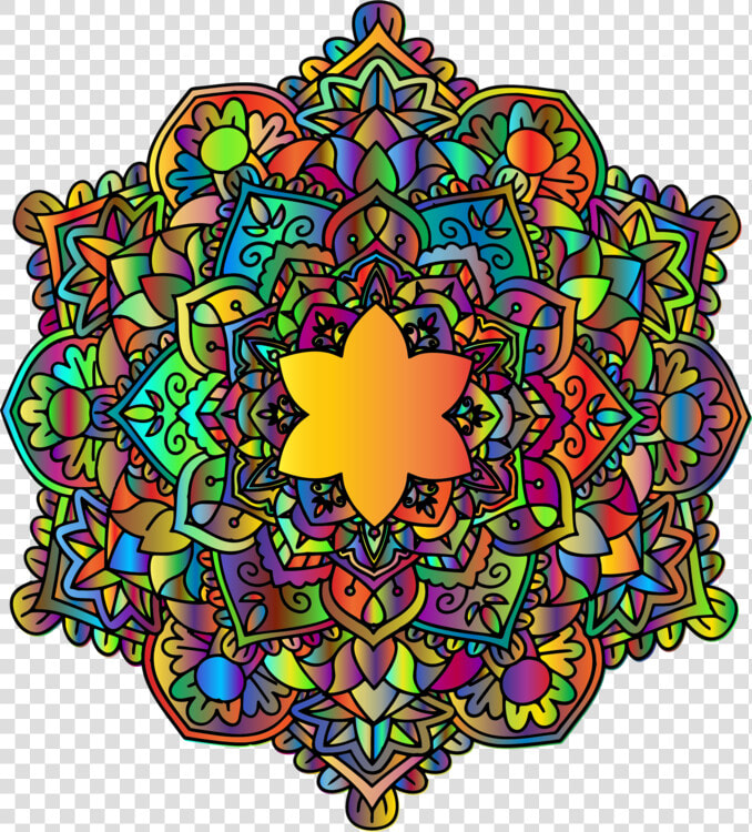 Mandala  Floral  Flower  Abstract  Chromatic  Colorful   Colorful Mandala Designs  HD Png DownloadTransparent PNG