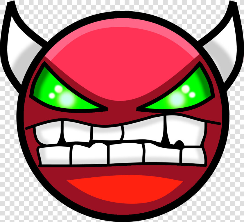 Demon   Geometry Dash Demon Face  HD Png DownloadTransparent PNG