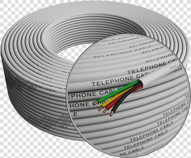 Phone Cable 300ft Rounded White Roll 4x1 0   Electrical Wiring  HD Png DownloadTransparent PNG
