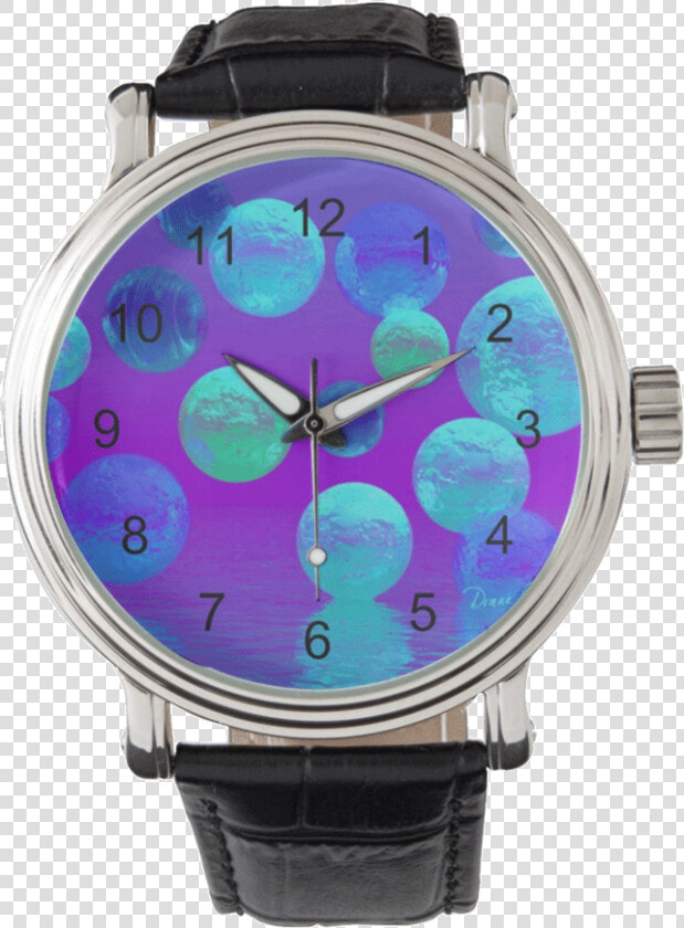Violet Mist  Cyan  Purple Abstract Light Bubblescape   Canadian Gold Maple Leaf Watch  HD Png DownloadTransparent PNG