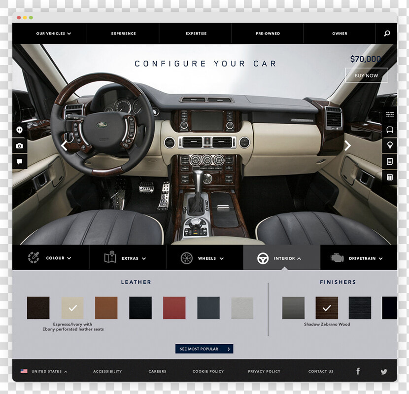 Landrover In Browser4   Range Rover 2010 Interior  HD Png DownloadTransparent PNG