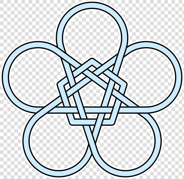 Flower Clipart Pentagon   Pentagramm Tessellations  HD Png DownloadTransparent PNG