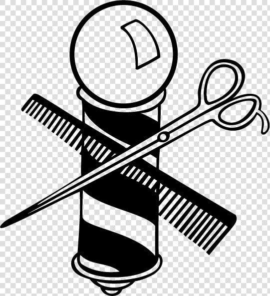 Vector Library Library Transparent Free For Download   Barber Pole And Scissors  HD Png DownloadTransparent PNG