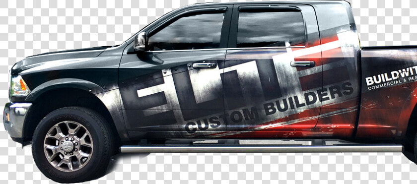 Elite Truck Wrap   Construction Companies Vehicle Wrap  HD Png DownloadTransparent PNG
