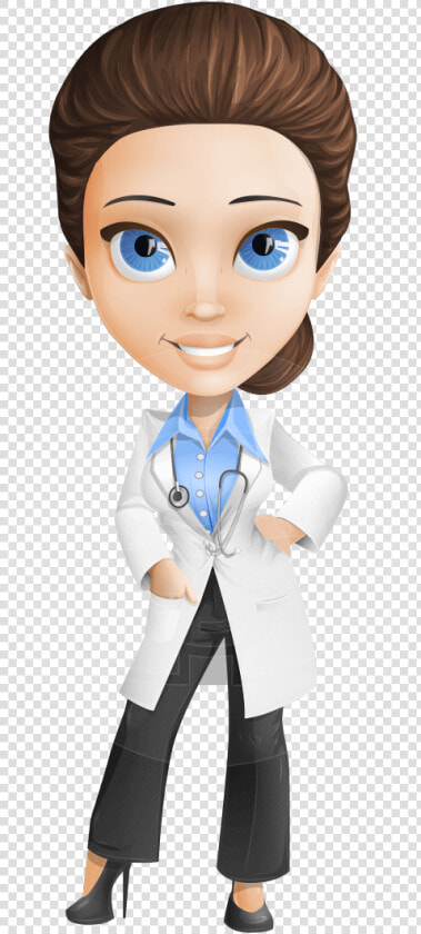 Female Physician Vector Cartoon Character Aka Dr   Dr Cartoon Characters  HD Png DownloadTransparent PNG