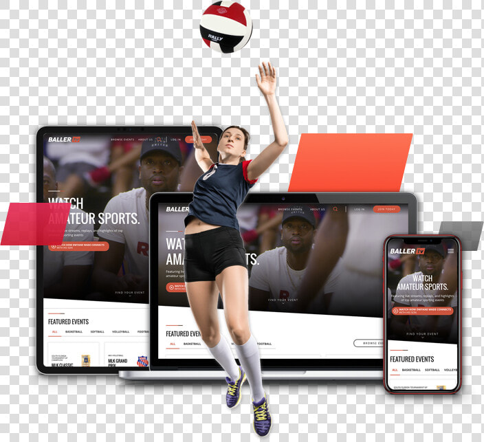 Access Ballertv Across Multiple Web Browsing Platforms   Live Stream Sports Volley International Club Friendly  HD Png DownloadTransparent PNG