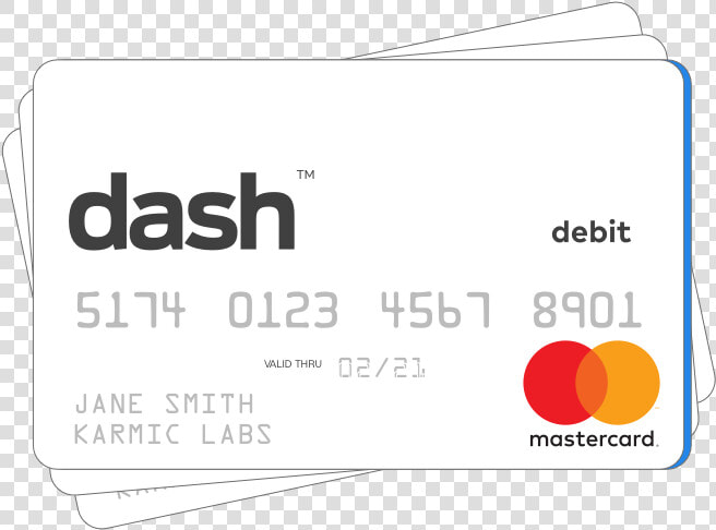 Image Of The Dash™ Prepaid Mastercard®   Karmic Labs  HD Png DownloadTransparent PNG