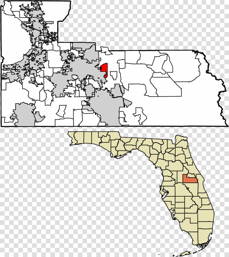 Orange County Florida Municipality Map  HD Png DownloadTransparent PNG