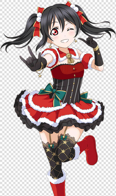  lovelive  christmas  anime  animegirl  cute  girl   Nico Love Live Event Cards  HD Png DownloadTransparent PNG