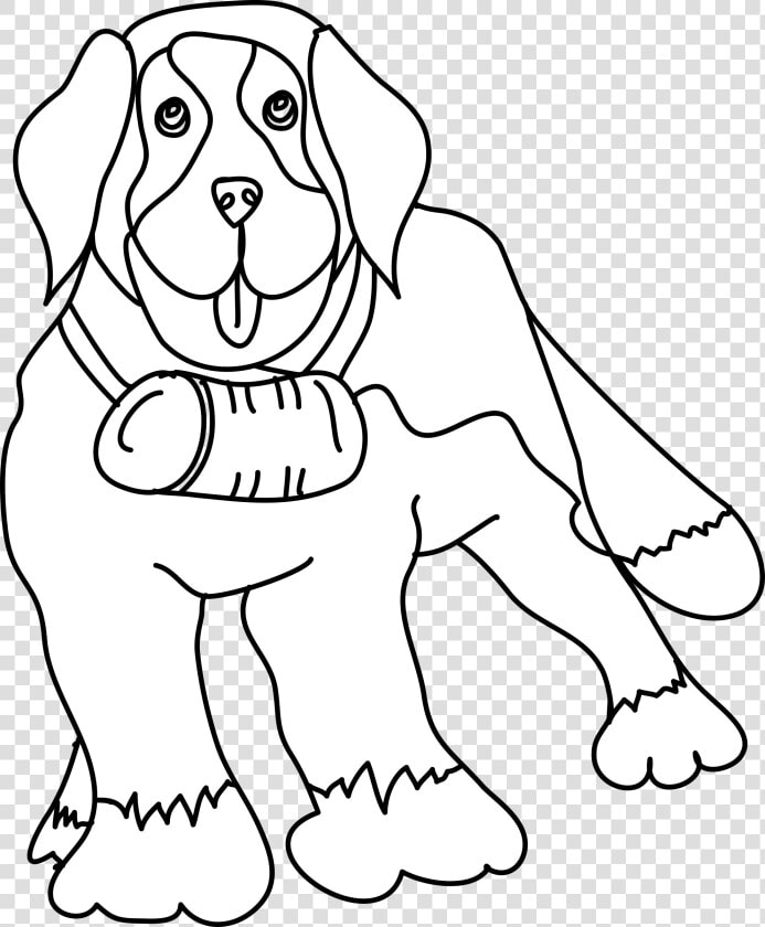 Transparent St Bernard Outline  HD Png DownloadTransparent PNG