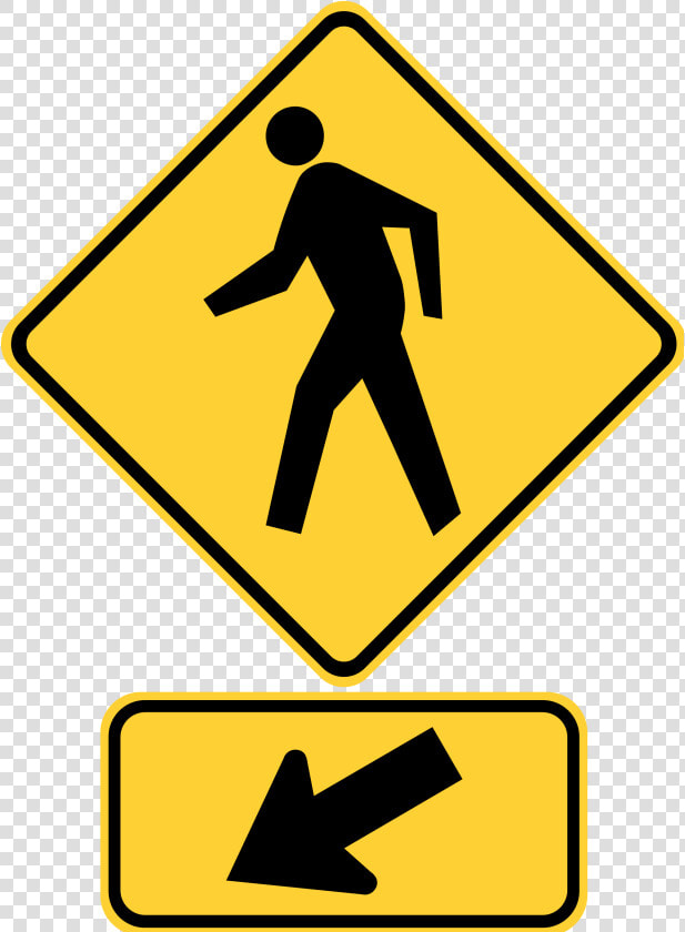 Pedestrian Crossing Ahead Sign Clipart   Png Download   Pedestrian Crossing Sign  Transparent PngTransparent PNG