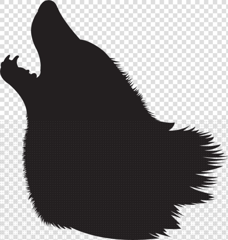 Gray Wolf Silhouette Clip Art   Howling Wolf Head Silhouette  HD Png DownloadTransparent PNG