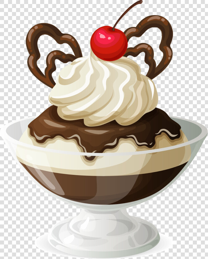 Transparent Ice Cream Vector Png   Ice Cream Sundae Png  Png DownloadTransparent PNG