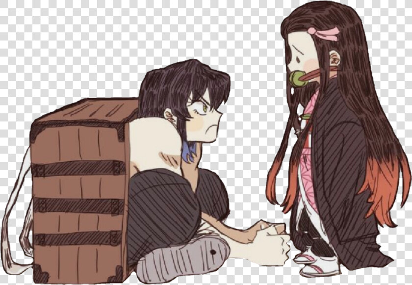  demonslayer  demon  inosuke  nezuko   Demon Slayer Inosuke And Nezuko  HD Png DownloadTransparent PNG