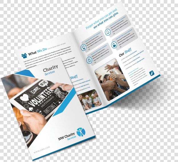 Clean Charity Bi fold Brochure Template Preview   Bi Fold Brochure Png  Transparent PngTransparent PNG