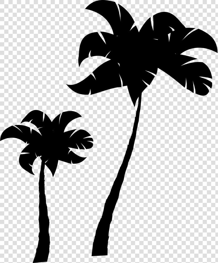 Palm Trees Clip Art Sticker Portable Network Graphics   Silhouette  HD Png DownloadTransparent PNG