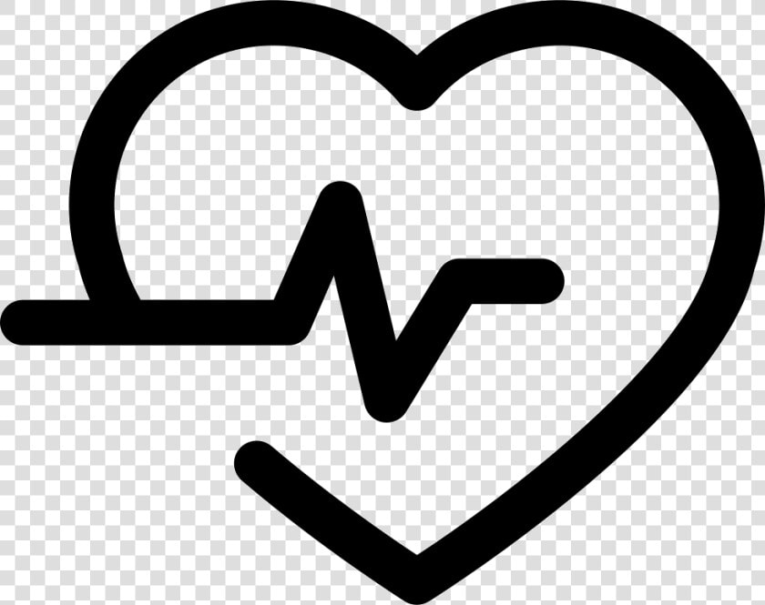 Lifeline In A Heart Outline   Heart Icon Outline Png  Transparent PngTransparent PNG