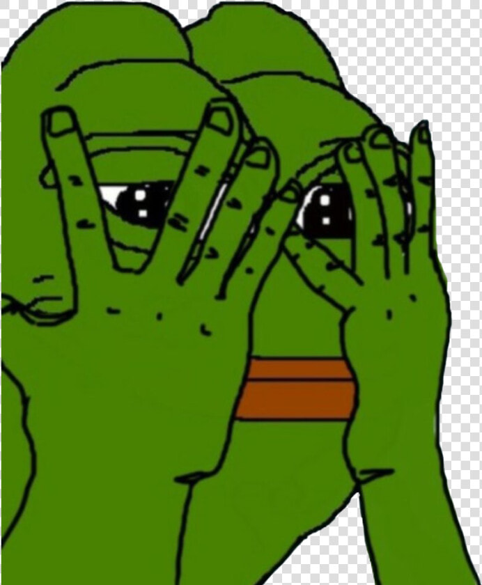 Sad Pepe The Frog Meme Png File   Pepe Frog Covering Eyes  Transparent PngTransparent PNG