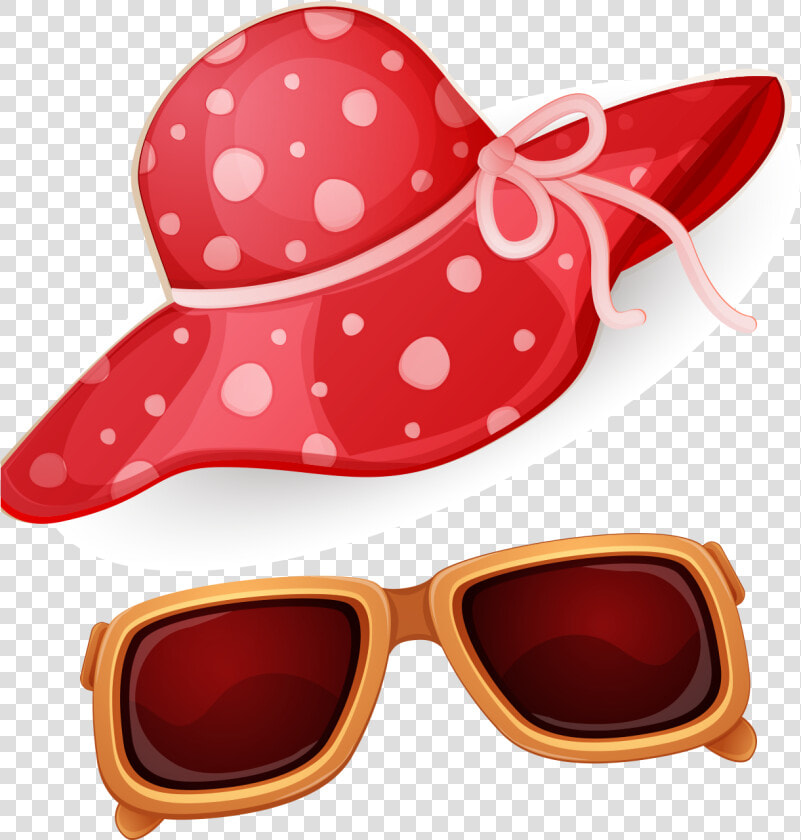 Beach Goggles Sunglasses Seaside Icon Hd Image Free   Sun Hat And Glasses Clipart  HD Png DownloadTransparent PNG